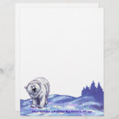 白くまの文房具 レターヘッド (正面/裏面)