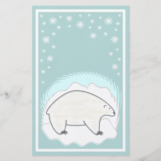 白くまの文房具 便箋 (正面)