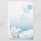 白くまの文房具 便箋 (正面/裏面)