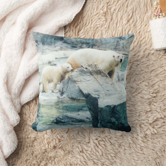 白くまの枕 クッション (ブランケット)