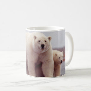 白くまの母およびカブス コーヒーマグカップ