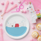 白くまの突進 ペーパープレート (パーティー)