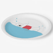 白くまの突進 ペーパープレート (アングル)