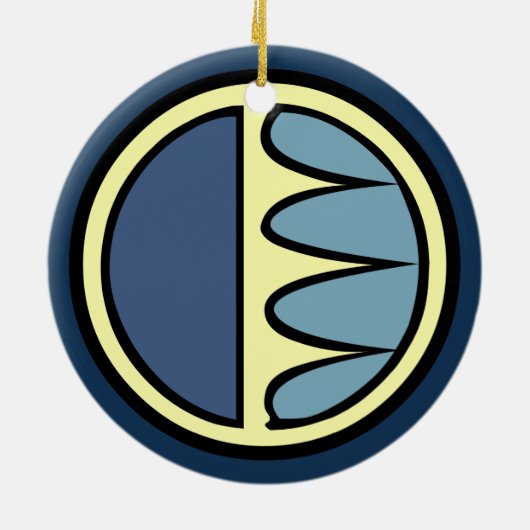 白くまの芸術のオーナメントくまの記念品くまのギフト セラミックオーナメント (裏面)