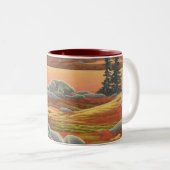 白くまの芸術のコーヒー・マグの野性生物の芸術くまのコップ ツートーンマグカップ (正面右)