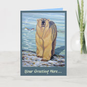 白くまの芸術はカスタムな野性生物の芸術カードを梳きます シーズンカード (正面)