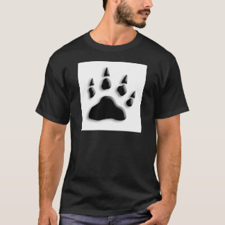 白くまの足のプリント Tシャツ