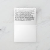 白くまの跳躍のメッセージカード カード (内部)