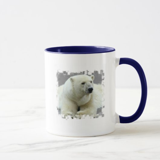 白くまの陶磁器のコーヒー・マグ マグカップ (右)