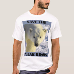 白くまを救って下さい Tシャツ