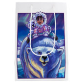 白くまバス ミディアムペーパーバッグ (裏面)