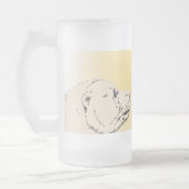 白くまビールガラスくまは野性生物の芸術のコップを襲います フロストグラスビールジョッキ (左)