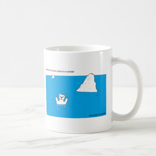 白くま化学冗談 コーヒーマグカップ (右)