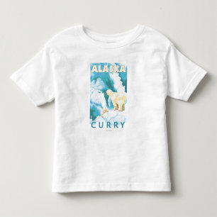 白くま及びカブス-カレー、アラスカ トドラーTシャツ