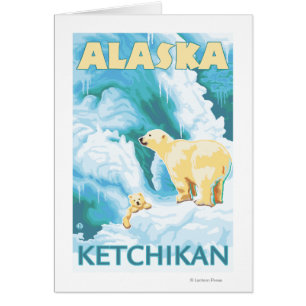 白くま及びカブス- Ketchikan、アラスカ