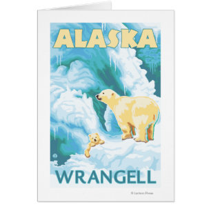白くま及びカブス- Wrangell、アラスカ