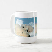 白くま家族 コーヒーマグカップ (正面左)