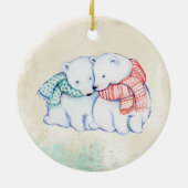 白くま愛オーナメント セラミックオーナメント (裏面)