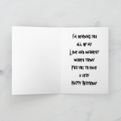 白くま、ハッピーバースデーの息子 カード (内部)