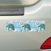 白くま バンパーステッカー (車上)