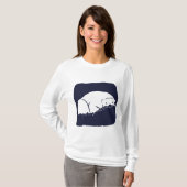 白くま-地球を救って下さい Tシャツ (正面フル)