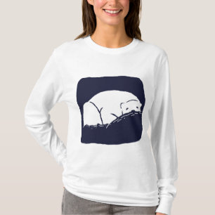 白くま-地球を救って下さい Tシャツ