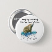 白くま 缶バッジ (正面&裏面)