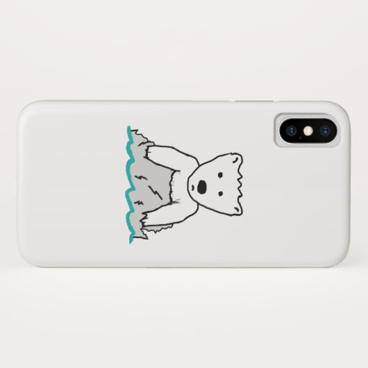 白くま Case-Mate iPhoneケース (裏面(横))