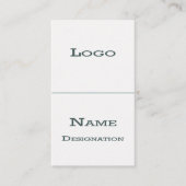 白くクラシカルな名刺 名刺 (正面)