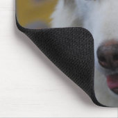 白くハスキーなマウスパッド マウスパッド (コーナー)