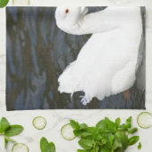 白く中国のなガチョウ キッチンタオル (折り畳み)