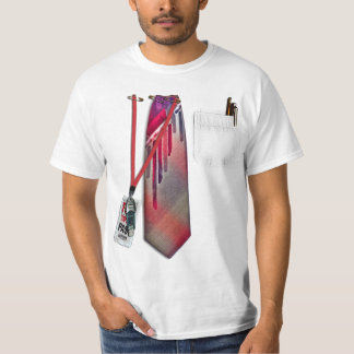 白く企業のなワイシャツ Tシャツ