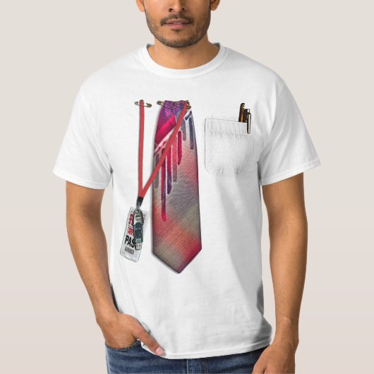 白く企業のなワイシャツ Tシャツ (正面)