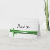 白く塗った木材をありがとう サンキューカード (正面)