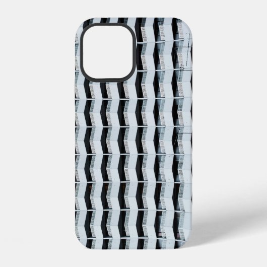 白く塗られた建物 iPhoneケース (裏面)