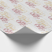 白く塗られた木に平和と喜び ラッピングペーパー (角)