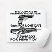 白く最終的でフェミニンな保護 マウスパッド (マウス)