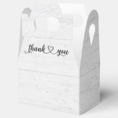 白く洗った木にハートありがとう笑顔 フェイバーボックス (オープン)