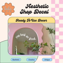 白く見えるステッカー ミラー＆ウィンドウクリング