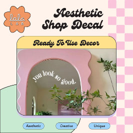 白く見えるステッカー ミラー＆ウィンドウクリング ウィンドウサイン