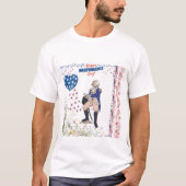 白く輝く独立精神 Tシャツ (正面)
