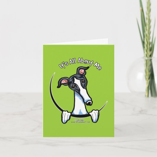 白く黒いグレイハウンドIAAM カード (正面)