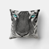 白く黒いパターン枕 クッション (裏面)