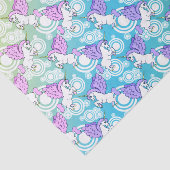 白く、ピンクのユニコーン 薄葉紙 (詳細)