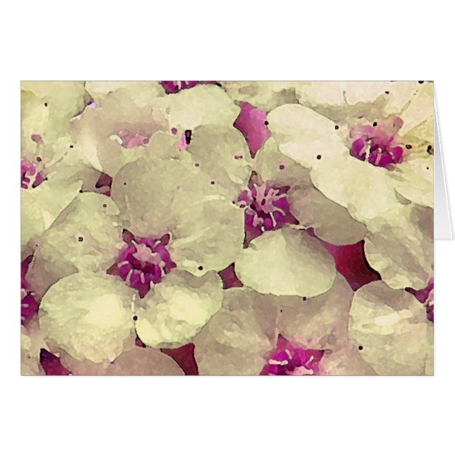 白く、ピンクの花柄 (正面横)