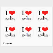 白く、円形のステッカー ラウンドシール (シート)