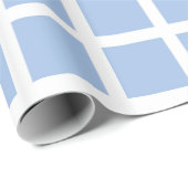 白く、淡いブルーの正方形の包装紙 ラッピングペーパー (ロールコーナー)