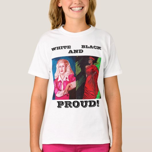 白く、黒くおよび誇りを持った! ティー (正面)