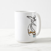 白く、黒く、青のRumi -旋舞教団員を襲って下さい コーヒーマグカップ (正面右)