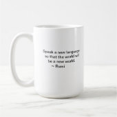 白く、黒く、青のRumi -旋舞教団員を襲って下さい コーヒーマグカップ (左)